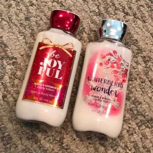 Bath & Body Works be Joyful & Winterberry Lotions